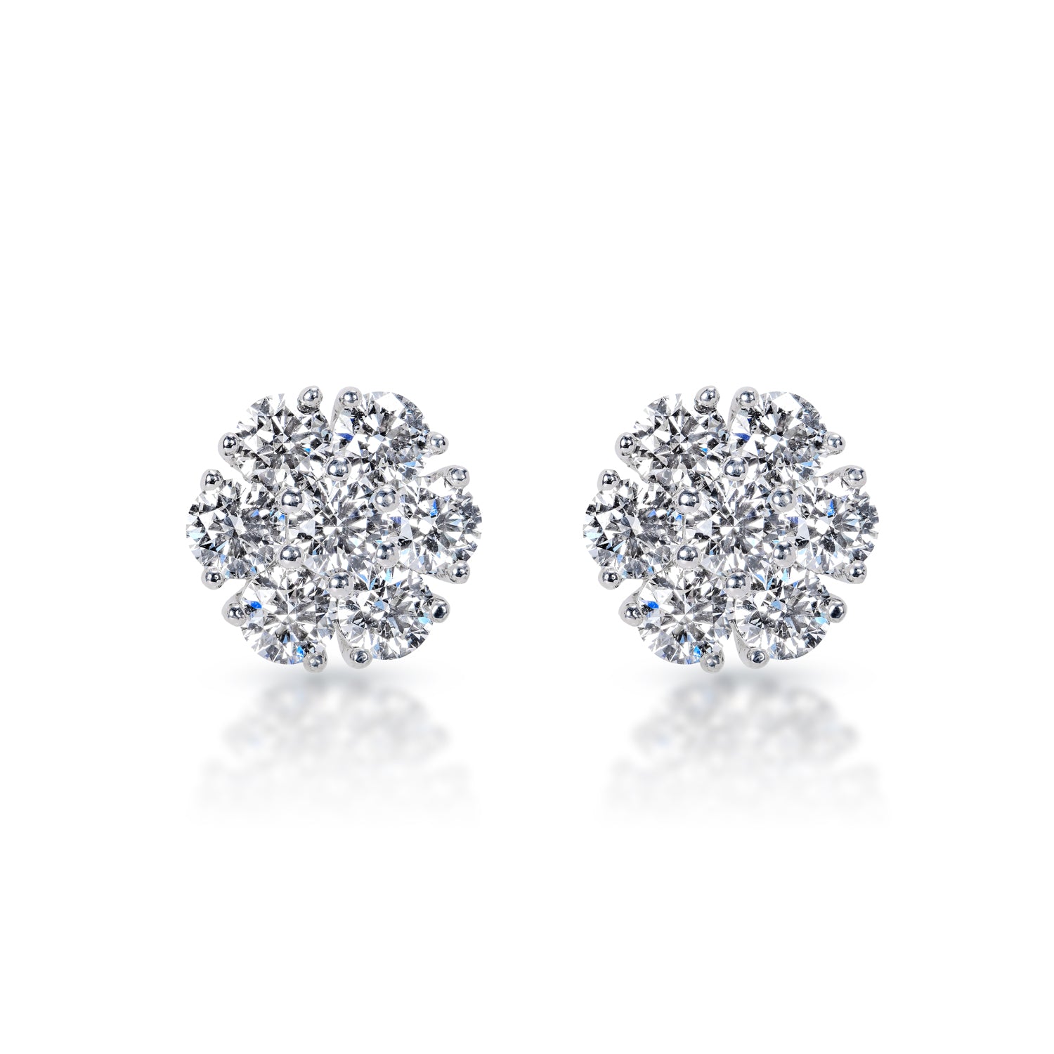 Rose Gold Diamond Studs - JD SOLITAIRE